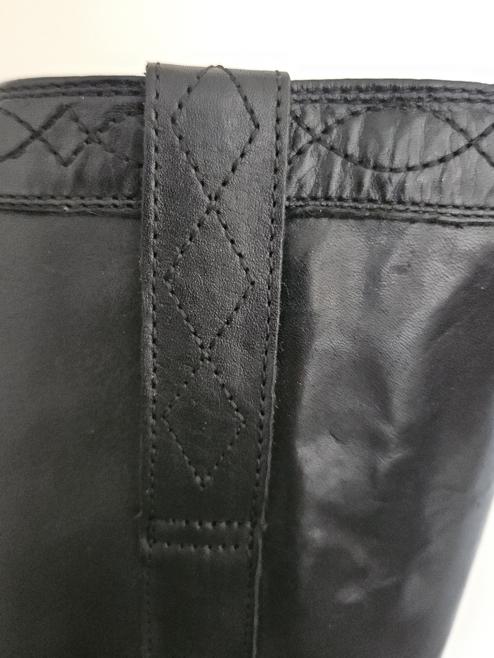 FRYE Kate Pull On Black Leather Knee High Riding Boots Wide Calf Women’s 7M - Picture 6 of 16